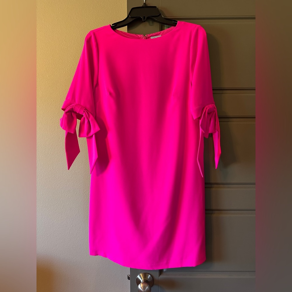 CeCe Pink Sheath Dress with Flutter Sleeves